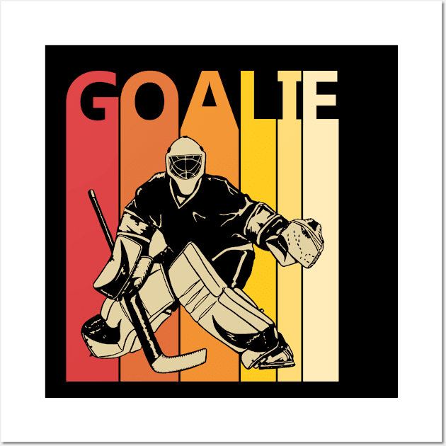 Vintage Hockey Goalie Wall Art by GWENT